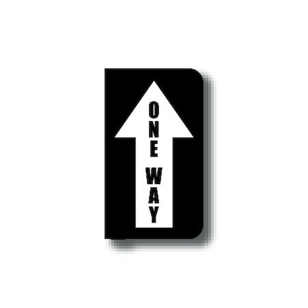 Ergomat 14in x 24in HALF SIGNS - One Way Left DSV-SIGN 336 #0598LEFT -UEN